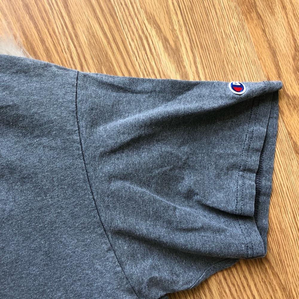 90s Champion Navy T-shirt Size Large T142 - Picture 4 of 7